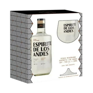 Espiritu De Los Andes - Pisco Espíritu De Los Andes 40º 750Cc + Copa De Regalo