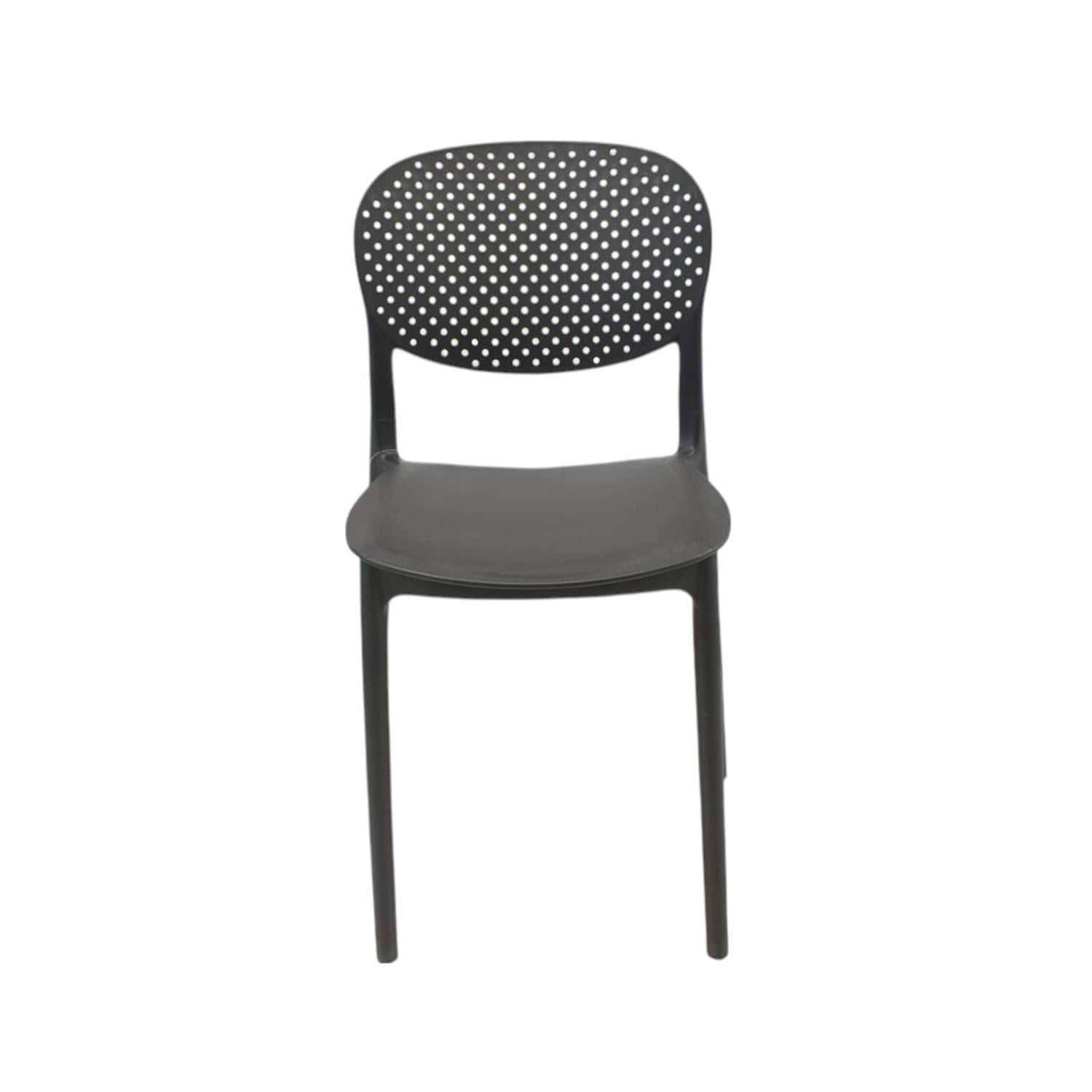 Silla Plástico Apilable Deco Hamburg Negra Escandinavia Negro Tamaño Único
