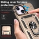 thumbnail image 5 of Estuche GANGXUN para iPhone 15, soporte giratorio 360°, estilo mecánico y magnético, 5 of 5