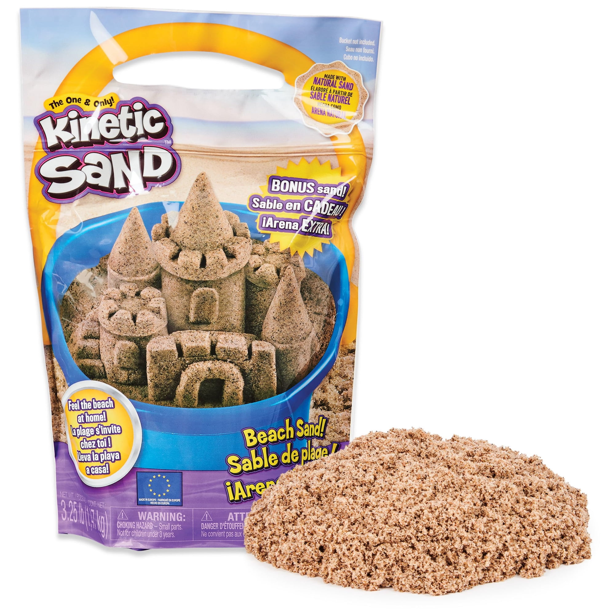 Kinetic Sand - Sensory Toy Beach Sand 1 47 Kg Para Niños Mayores De 3 Años