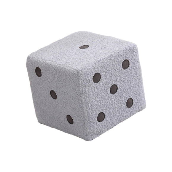 Dice Cube Taburete Otomano Con Pies Cúbicos Para Sofá, Mesita De Noche, Sala De Juegos, Terciopelo Azul L