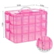thumbnail image 2 of Contenedor De Almacenamiento Para Manualidades De 3 Niveles Rosa Con Separadores, 2 of 7