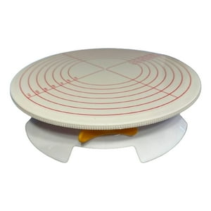 Genérico - Base Giratoria Decoracion Torta Con Freno 30Cm Blanco