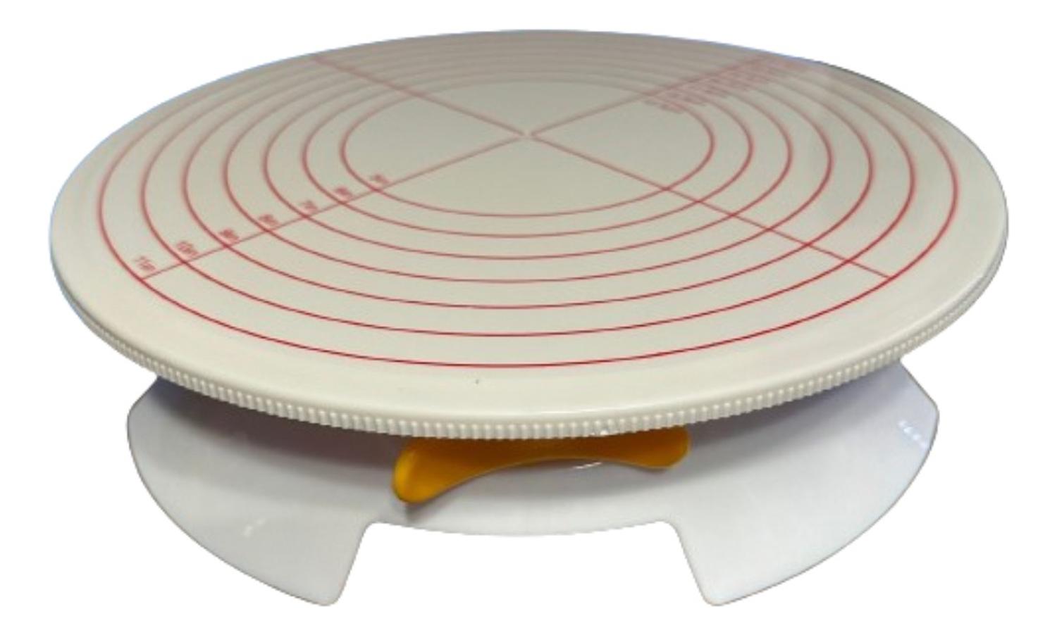 Genérico - Base Giratoria Decoracion Torta Con Freno 30Cm Blanco