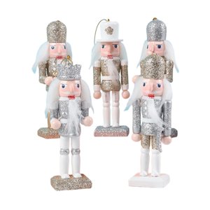 Bothyi - 5 Adornos Navideños De Cascanueces Para Estantería, Mesa Y Oficina.