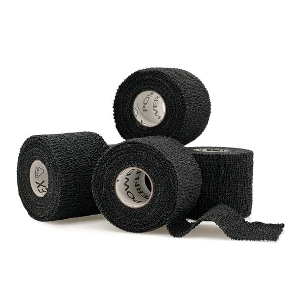 Envoltura deportiva OVIK Health PowerFlex autoadhesiva de 5 m, color negro