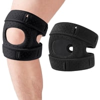 Xusx111 - Apoyo De Rodilla,Con Acolchado,Apoyo De Rodilla De 2 Pcs Para Mujeres Hombres,Alivio Del Dolor Mangas De Soporte Del Tendón Patelar Ajustables Apoyo De La Junta De La Rodilla Para Senderismo