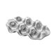 thumbnail image 1 of Soporte Para Huevos De Cerámica, Práctica Bandeja Para Huevos Para Despensa, Estantes, Cajón, Refrigerador, Plateado, 1 of 5