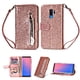 thumbnail image 1 of Funda para FOXDOCK Elegante funda Samsung Galaxy S9 Plus Glitter con cremallera-Ideal para el uso diario, 1 of 5