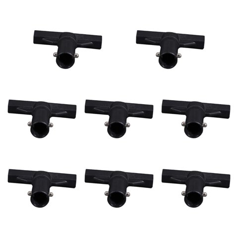 Ioensy - 8 Piezas De Conector De Tubo En T Para Trampolín, Cubiertas Para Postes De Trampolín Para Parques Exteriores