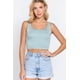 thumbnail image 1 of Top Saronite Básico Top Corto Sin Mangas Cuello Redondo Blue Haze Mujer, 1 of 4