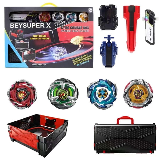 Set De Trompos Cunjxtan 4 Trompos + 2 Lanzadores