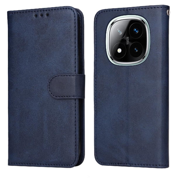 Funda Billetera para Xiaomi Poco X7 con Porta Tarjetas y Soporte Ajustable Azul