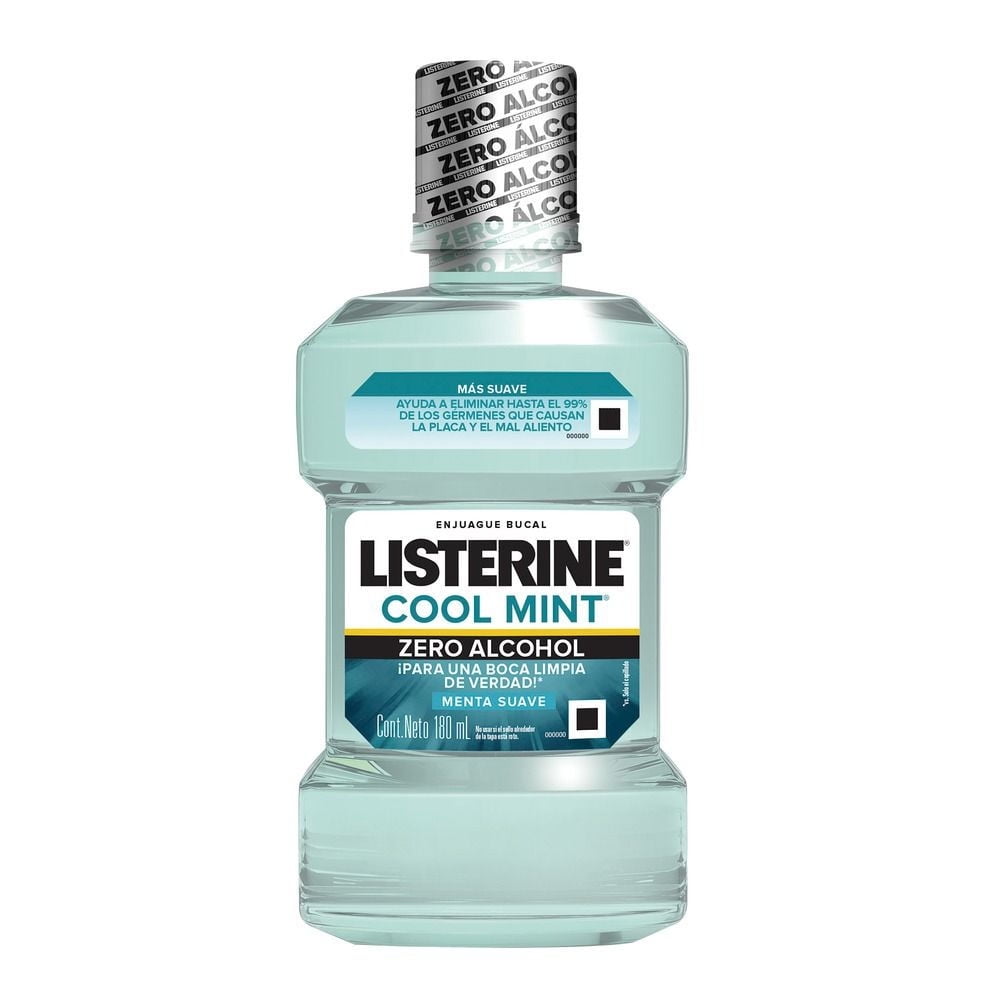 Enjuague Bucal Cool Mint Zero Alcohol 180 ml Listerine
