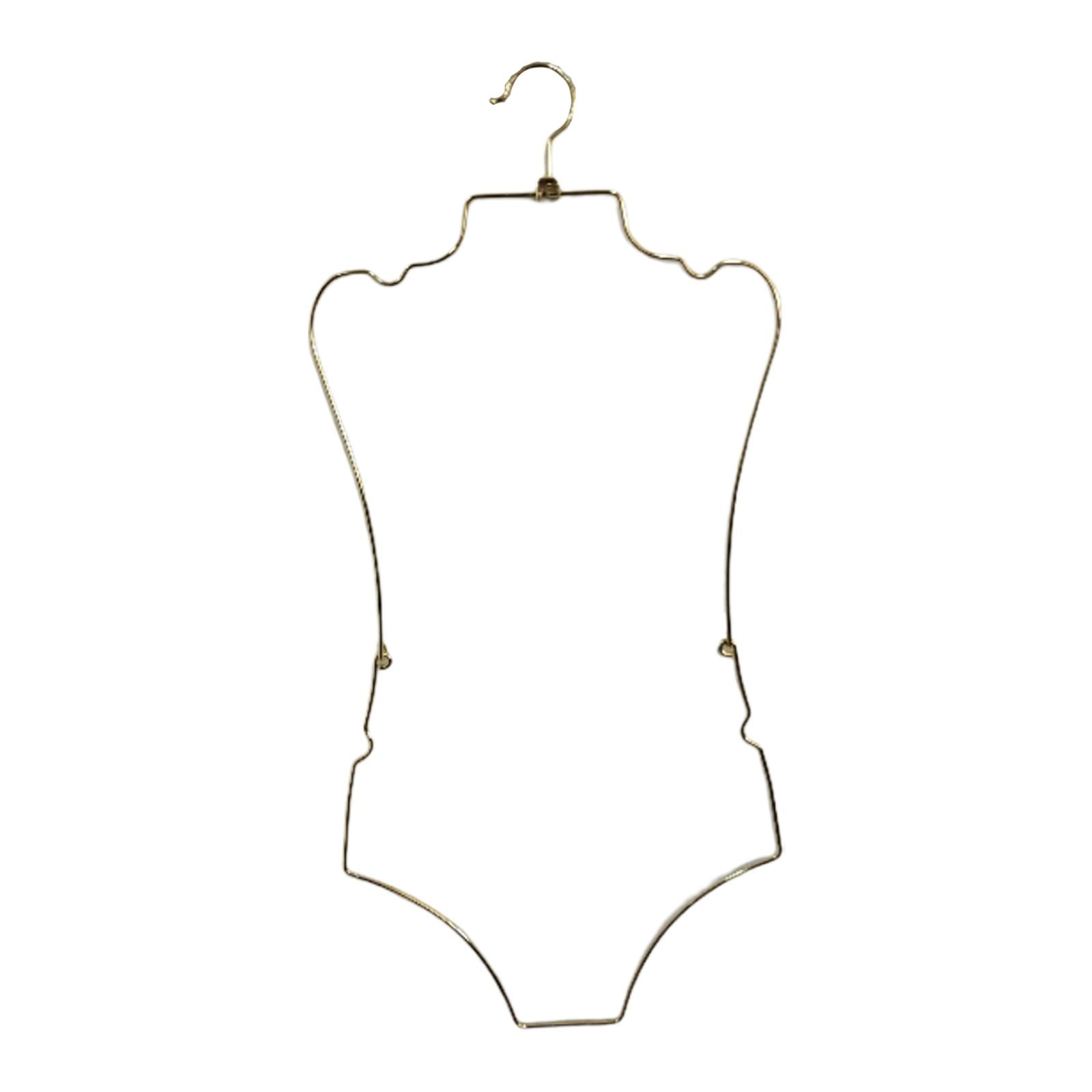 Magideal - Colgador De Exhibición Para Trajes De Baño, Estante De Almacenamiento Para Trajes De Baño, Gancho Giratorio Para Lencería, Estante Plegable Para Traje Dorado