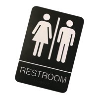 Bothyi - Letrero De Baño Acrílico Para Inodoro, Para Puerta De Negocio O Decoración De Pared, Comercial, Unisex