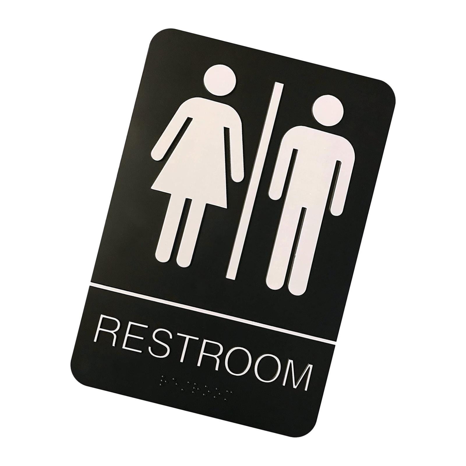 Bothyi - Letrero De Baño Acrílico Para Inodoro, Para Puerta De Negocio O Decoración De Pared, Comercial, Unisex