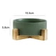 thumbnail image 2 of Cuencos de cerámica para perros con soporte de madera, cuencos de agua y comida para perros, cuencos de comida para perros de gran peso, 2 of 5