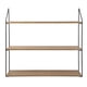 thumbnail image 1 of Repisa 3 Niveles 60X15X54Cm Metal Base Madera, 1 of 3
