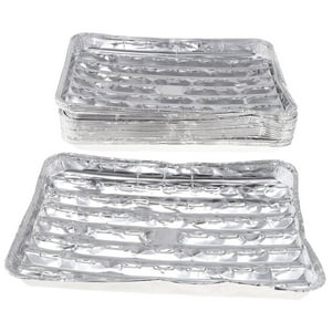 Genérico - Bandejas Rectangulares De Papel De Aluminio Para Asar A La Parrilla Picnic Al Aire Libre