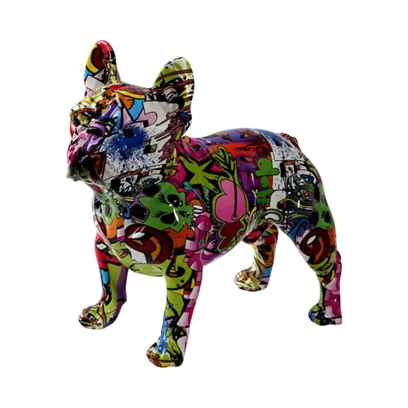 Estatua de Francés para decoración del hogar, artesanía de resina, escultura de Animal, estatua de Animal para mesa, decoración de armario , estilo b