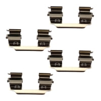 Magideal - 4 Cuñas Para Pastillas De Freno Delanteras, Clips Antisonajero, Kits De Montaje, Sistema De Frenos Delantero Izquierdo Y Derecho, Repuesto De Metal