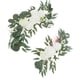 thumbnail image 1 of 2 Guirnaldas De Flores Artificiales Con Arco Floral Para Boda, Color Blanco Y Beige., 1 of 5