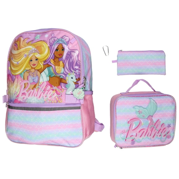 Set de Mochila AI ACCESSORY INNOVATIONS Barbie Sirenas 5 Piezas