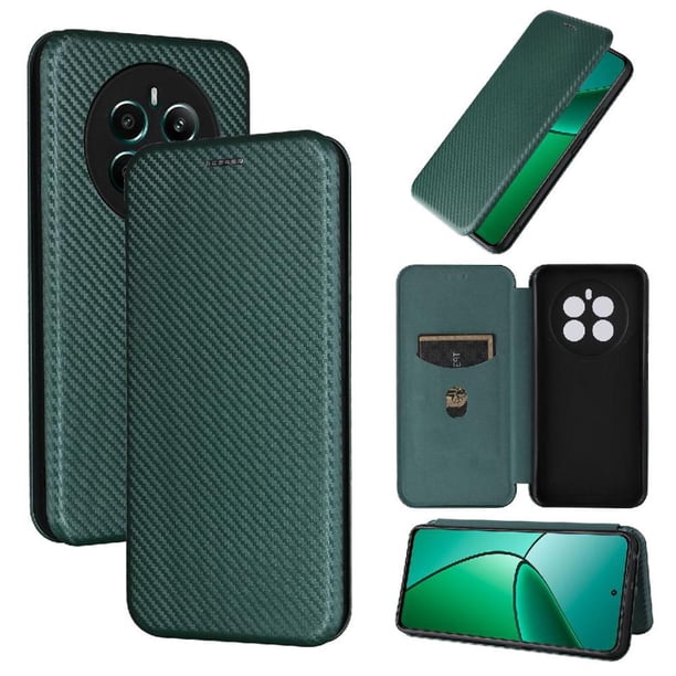 Funda Flip para FOXDOCK Realme 12 Plus - Funda magnética de negocios, funda protectora delgada