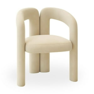 Santú Home & Deco - Silla Escandinava De Terciopelo Sitial Poltrona