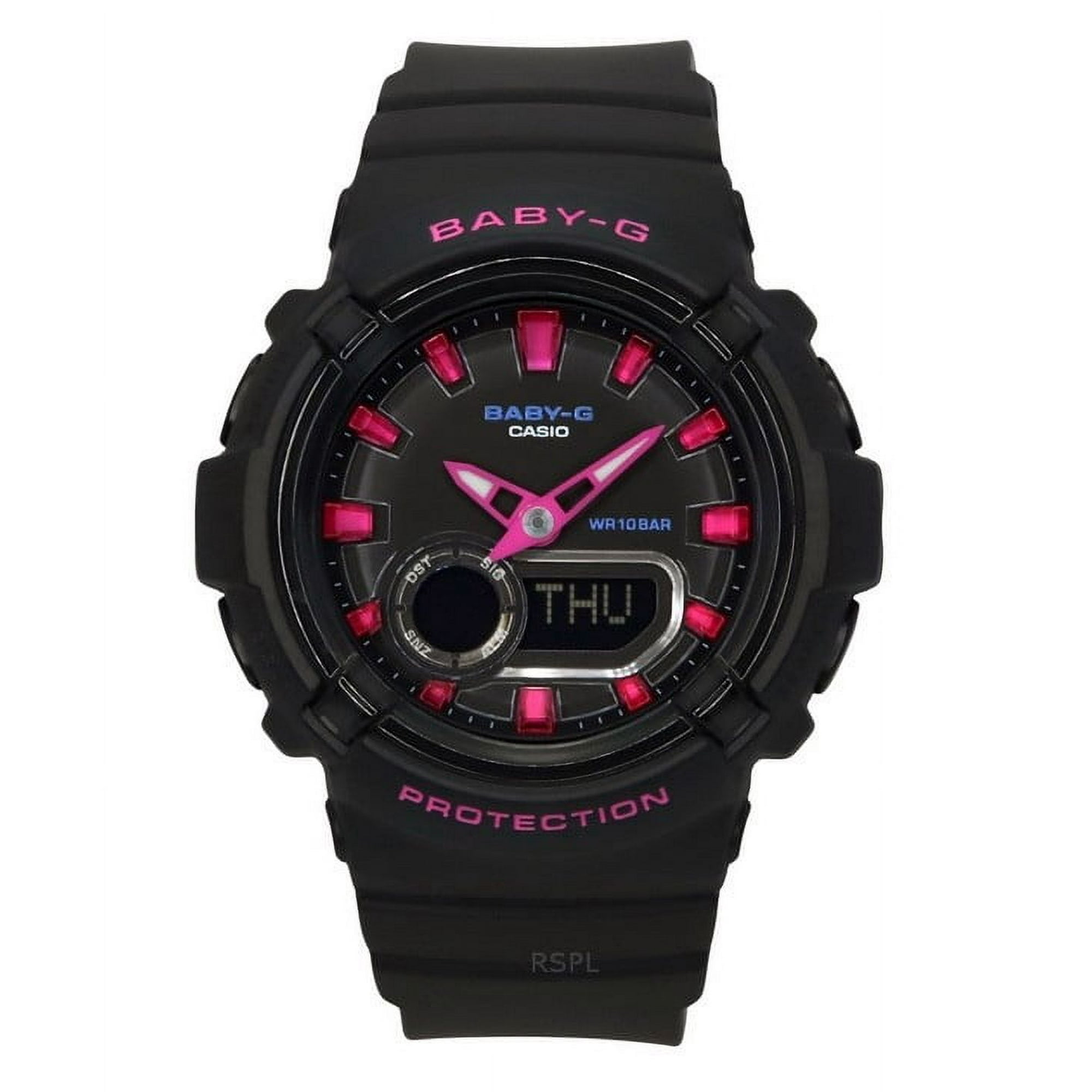 Casio - Reloj Baby-g Análogo Digital Correa De Resina Esfera Negra Cuarzo Bga-280dn-1a 100m Para Mujer