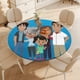 thumbnail image 4 of El mundo de Nina-theme Fitted Round Tablecloths Elastic Edged Table Covers Waterproof Table Cloth for Kitchen Holiday Party Tables Decor 150cm, 4 of 6
