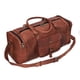thumbnail image 2 of Bolso de viaje de cuero genuino para viajes durante la noche, marrón, 2 of 9