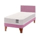 thumbnail image 1 of Cama Europea 1,5 Plaza Luna + Respaldo Tubular + Patas Plastico Color Caoba, 1 of 7
