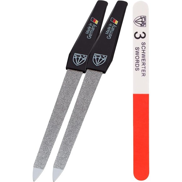 Lima para Uñas 3 Swords Sapphire Metal 2 Piezas