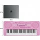 thumbnail image 3 of Teclado piano portátil rosa LeeQee de 37 teclas para niños, 3 of 6