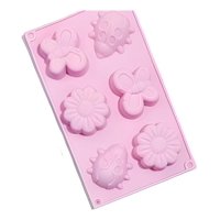 Genérico - Molde De Silicona Moldes Silicona Mariposa Flor Mariquita