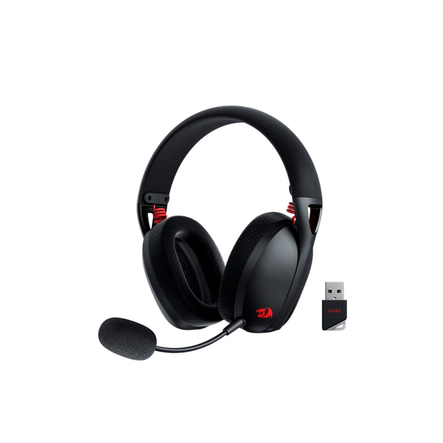 Audifono Redragon Ire Pro H848 Black Inalambrico 2.4 Y Bt