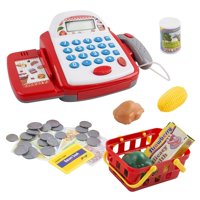 Total Upgrate - Juguete Caja Registradora Con Accesorios Y Sonidos Infantil