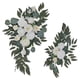thumbnail image 1 of 2 Letreros De Ceremonia De Flores Blancas Artificiales Florales Para El Hogar, Señal De Bienvenida, 1 of 3