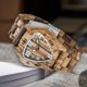thumbnail image 3 of Reloj de madera Dentily para hombre, 25 cm, esfera triangular, cuarzo, 60 g, 3 of 7