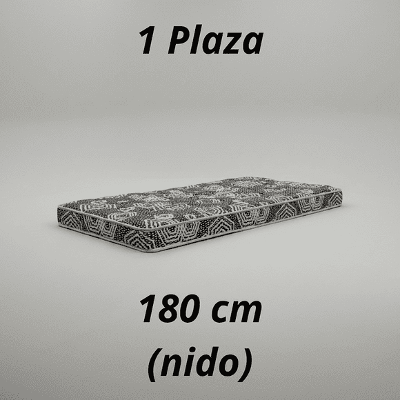 Colchón 1 Plaza Modelo IDEAL Largo 180 cm (para camarotes)