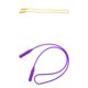 thumbnail image 5 of 2 Uds Cordón Para El Cuello Correa Para Gafas Soporte Para Gafas Amarillo Violeta, 5 of 5