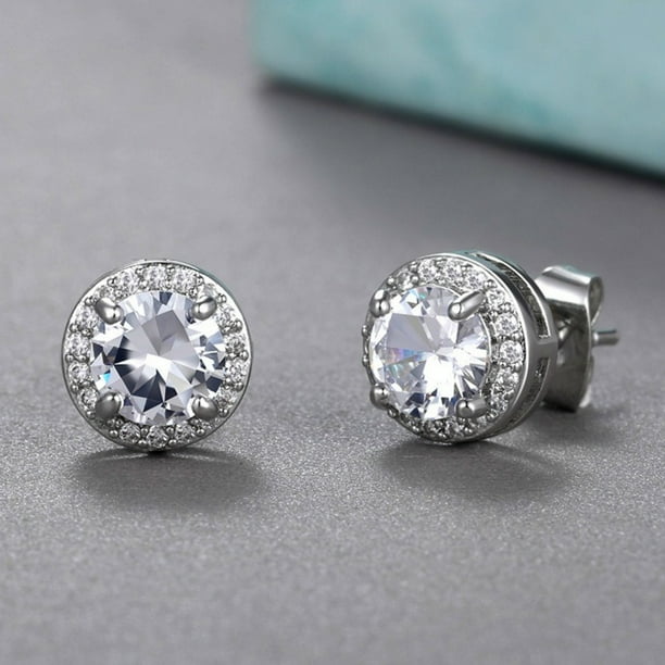 Gorgeous Zircon Stud Earrings - Add Some Sparkle to Your Look!