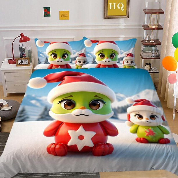 Christmas Gift For Boys And Girls0 Quilt Duvet Cover Set Doona Cover3-Piece Bedding Set