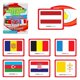 thumbnail image 5 of Juego de combinación de recuerdos Menique Flags of Europe, 100 cartas, 5 of 9