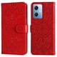 thumbnail image 2 of Funda tipo cartera FOXDOCK para Xiaomi Poco X5 , diseño girasol en relieve, cuero PU, cierre magnético, soporte y tarjetero, 2 of 5