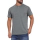 thumbnail image 4 of INSPIRE CHIC Camiseta Henley de Manga Corta con Bolsillo y Cuello Redondo para Hombre S Gris, 4 of 6