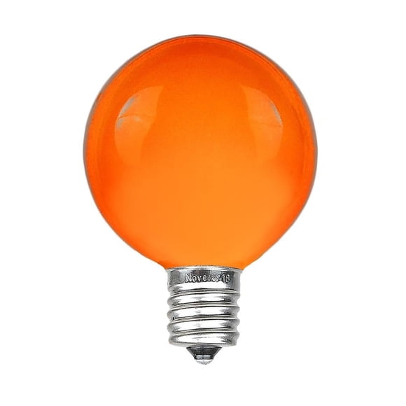 Bombillas Globe para exteriores, novedosas, G40, naranja, paquete de 25