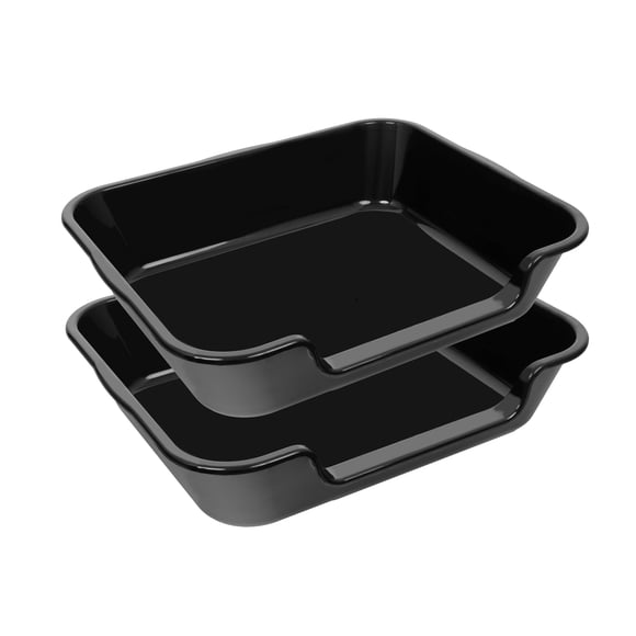 Caja de arena Blaucasa 61 cm x 51 cm ABS negra – Pack de 2